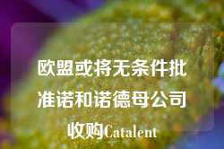 欧盟或将无条件批准诺和诺德母公司收购Catalent