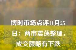 博时市场点评11月25日：两市震荡整理，成交额略有下跌