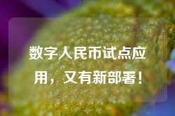 数字人民币试点应用，又有新部署！