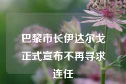 巴黎市长伊达尔戈正式宣布不再寻求连任