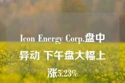 Icon Energy Corp.盘中异动 下午盘大幅上涨5.23%