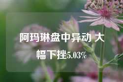 阿玛琳盘中异动 大幅下挫5.03%