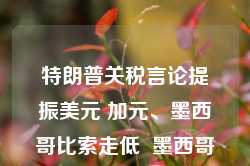 特朗普关税言论提振美元 加元、墨西哥比索走低  墨西哥比索跌逾2%