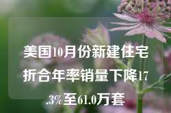 美国10月份新建住宅折合年率销量下降17.3%至61.0万套