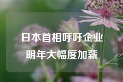 日本首相呼吁企业明年大幅度加薪