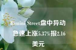 Rimini Street盘中异动 急速上涨5.37%报2.16美元