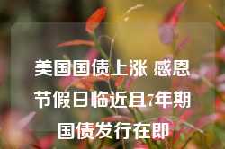 美国国债上涨 感恩节假日临近且7年期国债发行在即