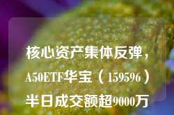 核心资产集体反弹，A50ETF华宝（159596）半日成交额超9000万元