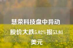 慧荣科技盘中异动 股价大跌5.02%报53.01美元