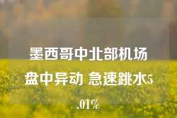 墨西哥中北部机场盘中异动 急速跳水5.01%