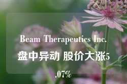 Beam Therapeutics Inc.盘中异动 股价大涨5.07%