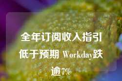 全年订阅收入指引低于预期 Workday跌逾7%